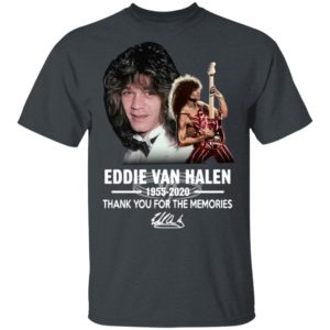 Eddie Van Halen 1955 B2020 Thank You For The Memories Signature Shirt