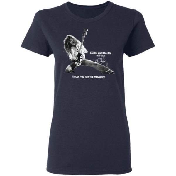 Eddie Van Halen 1955 2020 Thank You For The Memories Signature Shirt