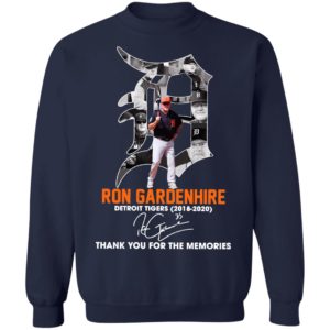 Ron Gardenhire Detroit Tigers 2018 2020 Thank You For The Memories Signature Shirt