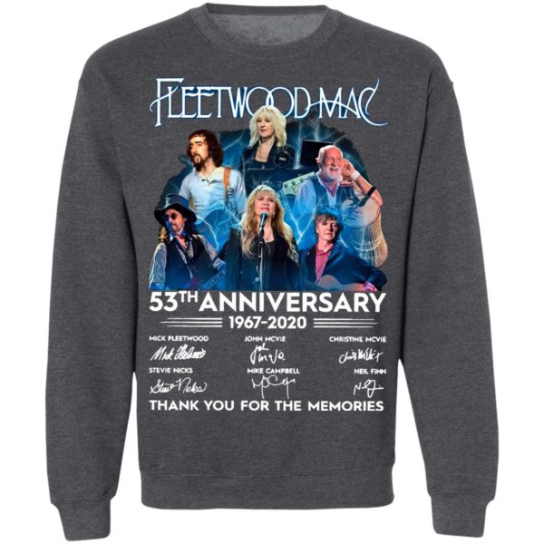 Fleetwood Mac 53th Anniversary 1967 2020 Thank You For The Memories Signatures Shirt