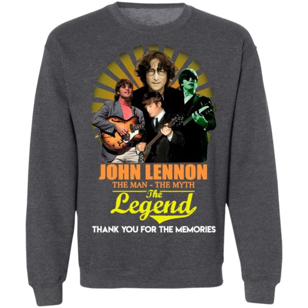 John Lennon The Man The Myth The Legend Thank You For The Memories Shirt