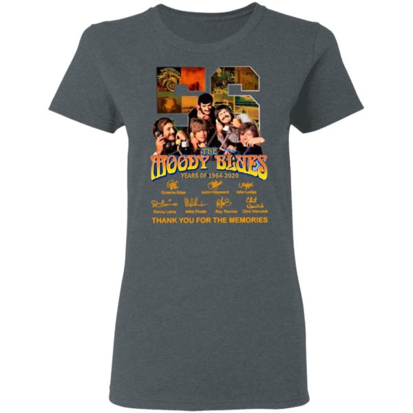 The Moody Blues 56 Years Of 1964 2020 Thank You For The Memories Signatures Shirt