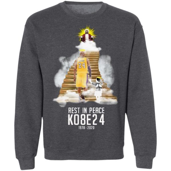 Kobe Bryant And His Daughter In Heaven With Jesus Shirt