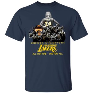 Kobe Bryant 2020 NBA Champions Los Angeles Lakers All For One One For All Shirt