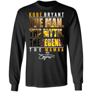 Kobe Bryant The Man The Myth The Legend The Mamba Signature Shirt