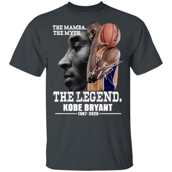 The Mamba The Myth The Legend Kobe Bryant 1987 2020 signature Shirt