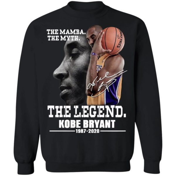 The Mamba The Myth The Legend Kobe Bryant 1987 2020 signature Shirt