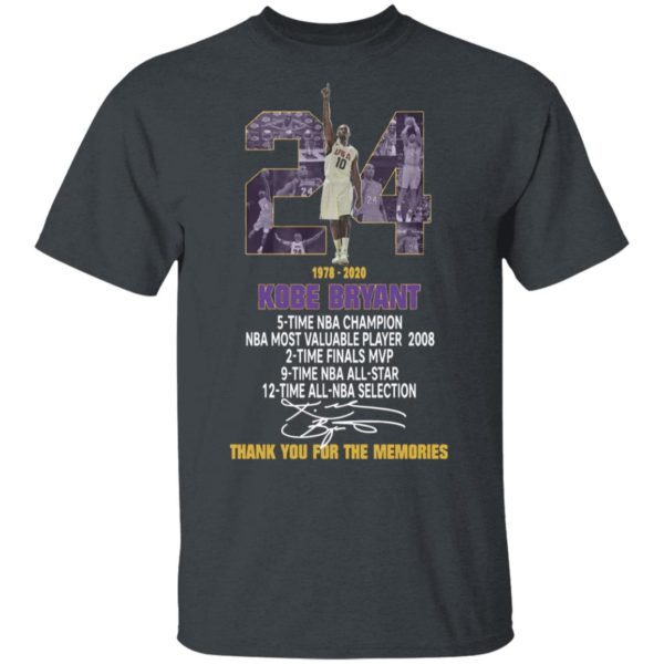 Kobe Bryant title collection thank you for the memories Shirt