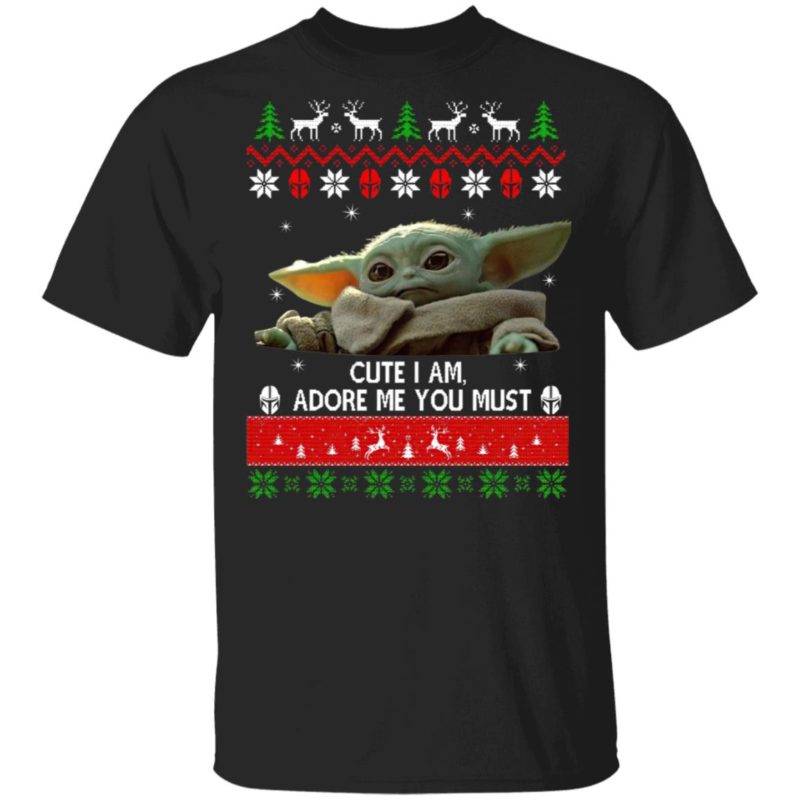 Baby Yoda Christmas ugly sweater