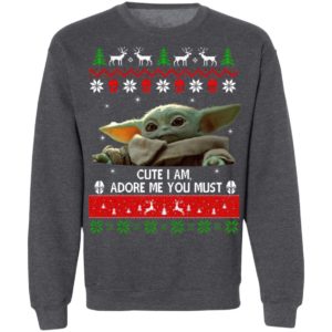 Baby Yoda Christmas ugly sweater