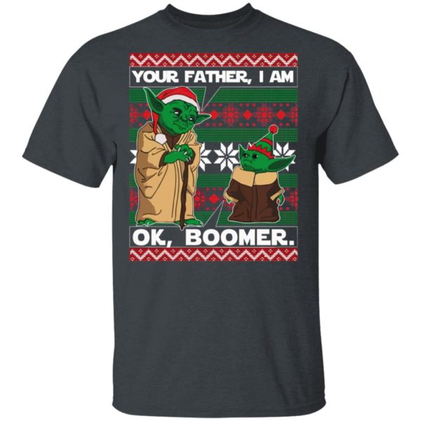 Baby Yoda Your Father I Am Ok Boomer Ugly Christmas sweater