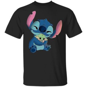 Official Baby Stitch Hug Baby Yoda Shirt, Hoodie, Long Sleeve, Hoodie