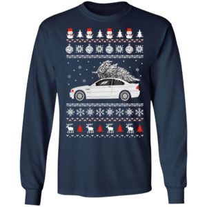 Convertible BMW M3 Ugly Merry Christmas Tree Sweater