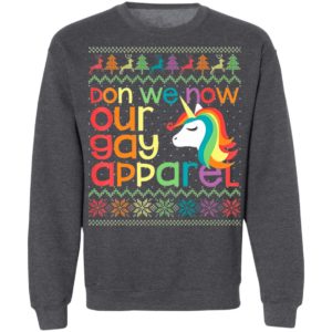 LGBT Unicorn Don We Now Our Gay Apparel Ugly Christmas Sweater