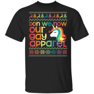 LGBT Unicorn Don We Now Our Gay Apparel Ugly Christmas Sweater