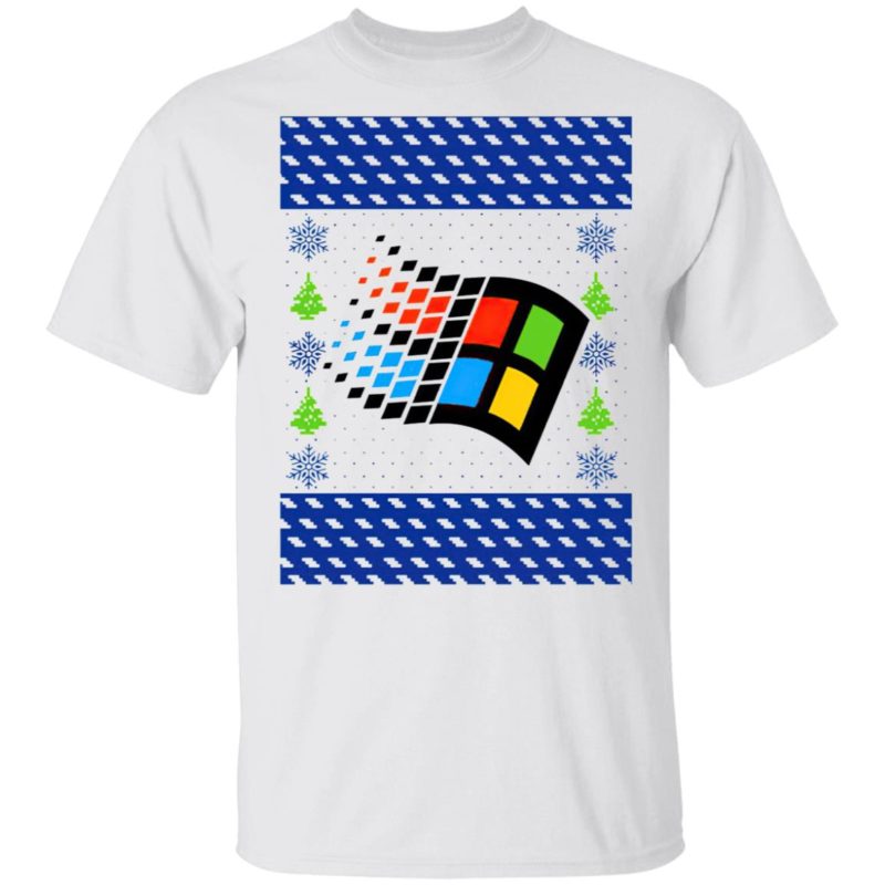 Microsoft Windows XP Ugly Christmas Sweater Shirt