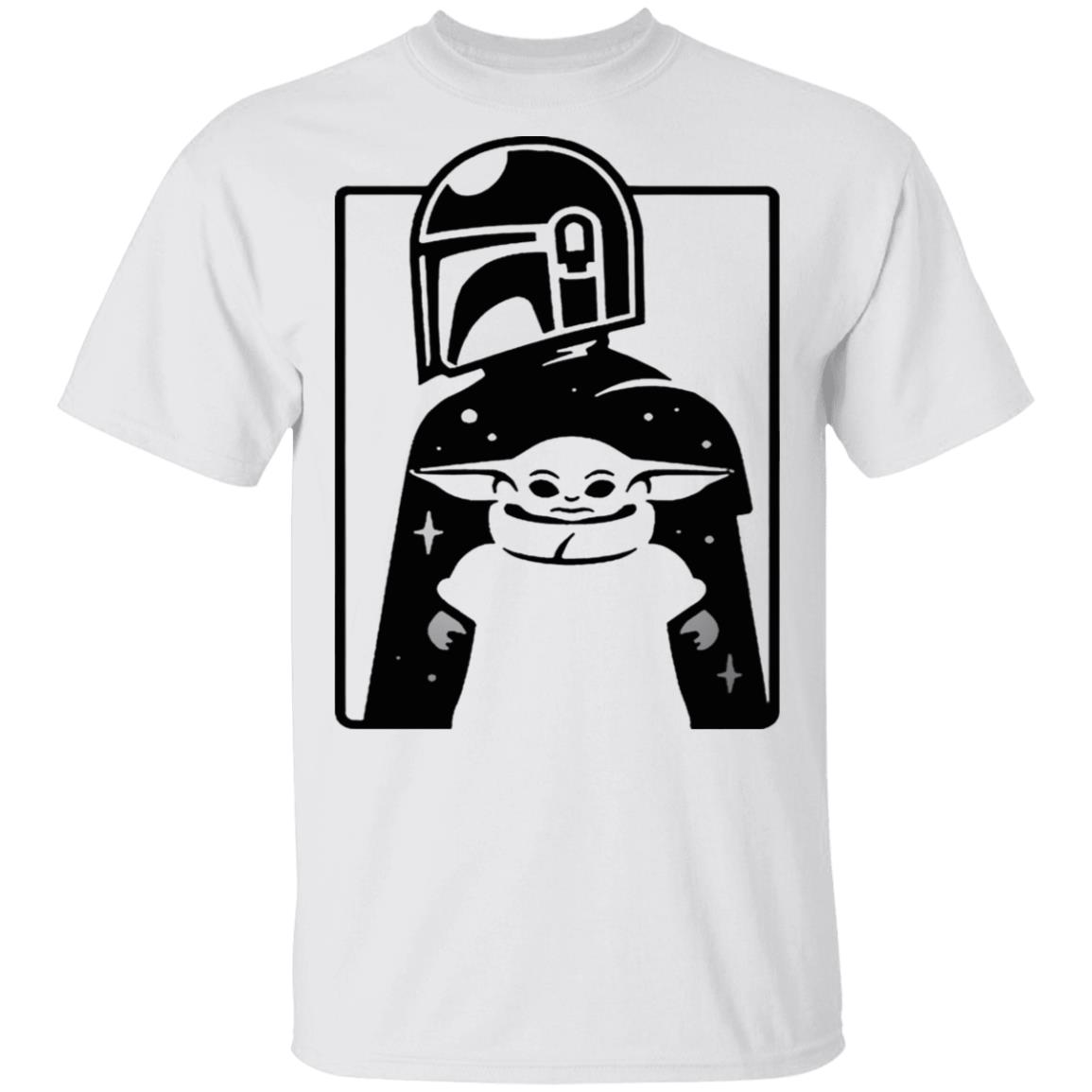 Minimal Mando And Grogu The Mandalorian Baby Yoda shirt | T-Shirts