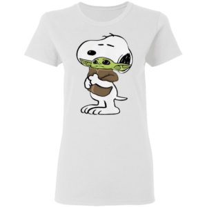 Snoopy Hug Baby Yoda Shirt, Long Sleeve, Hoodie