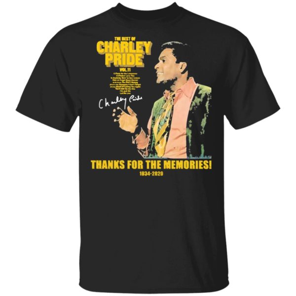 The Best Of Charley Pride Thank You For The Memories 1934 2020 Signature Shirt