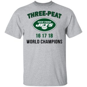 Three Peat New York Jets world Champions shirt