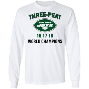 Three Peat New York Jets world Champions shirt