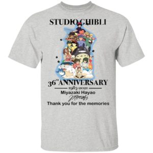 Studio Ghibli 36th Anniversary 1985 2021 Miyazaki Haya Shirt