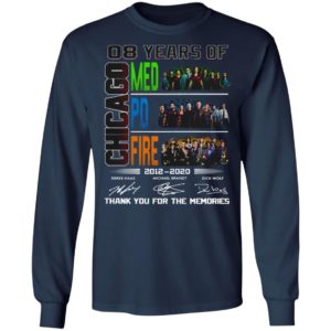 8 Year Chicago Med Fire PD signature thank you for the memories shirt