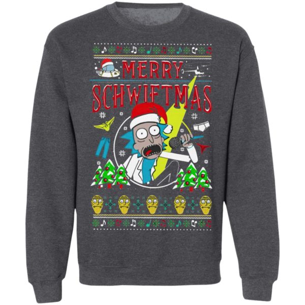 Rick Sanchez Merry Schwiftmas Ugly Christmas sweater