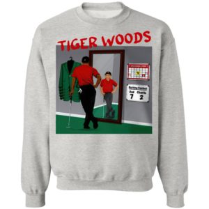 Tiger Woods In The Mirror Shirt, Hoodie