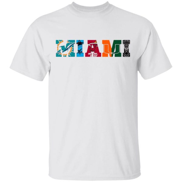 Miami Marlins Miami Heat Miami Hurricanes Inter Miami Miami Dolphins Shirt