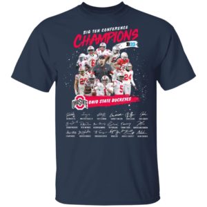 Big Ten Conference Champions Big Ohio State Buckeyes Signatures Shirt