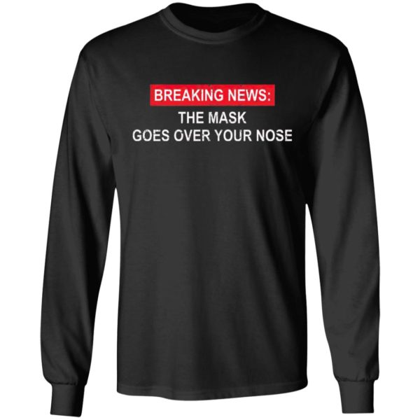 Breaking News The Mask Goes Over Your Nose Shirt