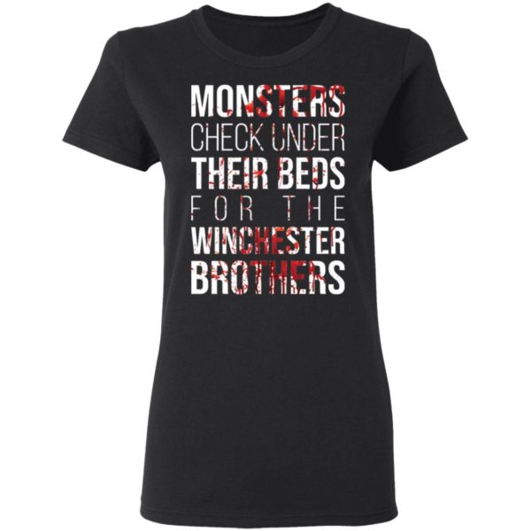 Monster Check Under Their Beds For The Winchester Brothers Shirt