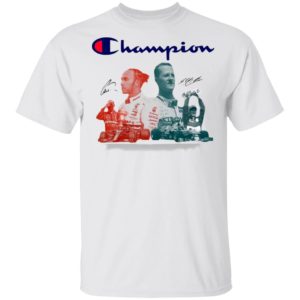 Lewis Hamilton And Michael Schumacher’s F1 Champion Signatures Shirt