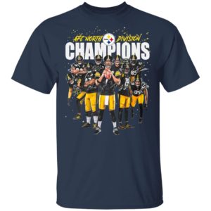 Afc North Division Champions Signatures Pittsburgh Steelers Team Football Shirt