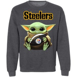 Baby Yoda Hug Steelers Symbol Shirt