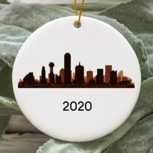 Dallas City 2020 Christmas Tree Ornament