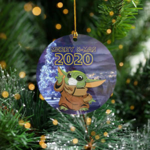 Santa Baby Yoda Merry X-Mas 2020 Tree Decoration Christmas Ornament