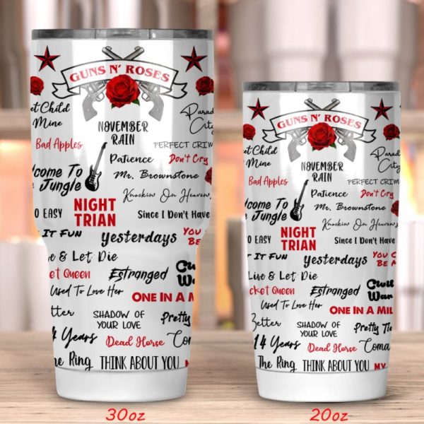 Guns N Roses Tumbler 20oz 30oz