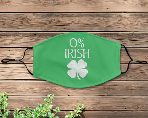 0 IRISH St Patricks day Face Mask Cover