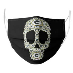Skull Green Bay Packers logo skull face mask