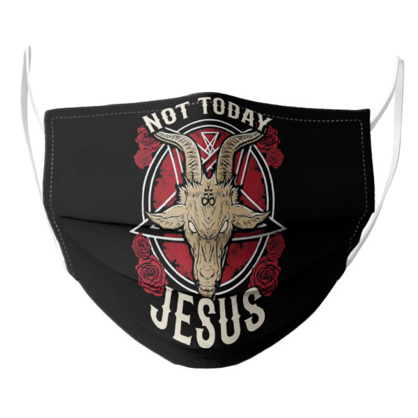 Satan Not Today Jesus face mask