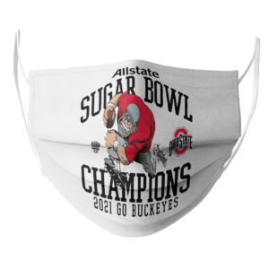 Ohio State Buckeyes Allstate Sugar Bowl Champions 2021 Go Buckeyes face mask