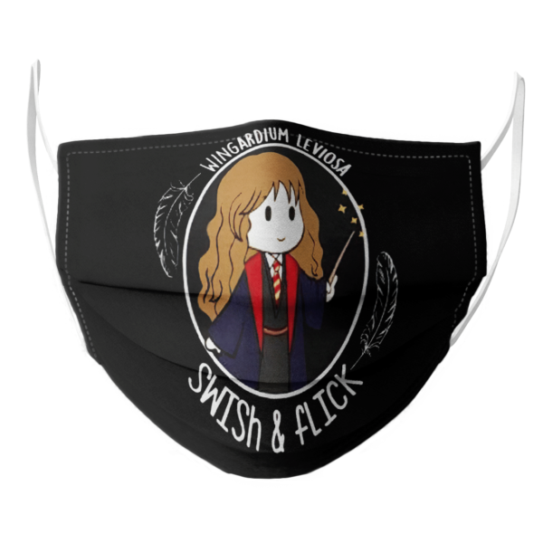 Hermione Wingardium Leviosa Swish and Flick face mask