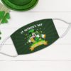 Lucky Irish Gnomes Leprechaun Coin Beer Face Mask