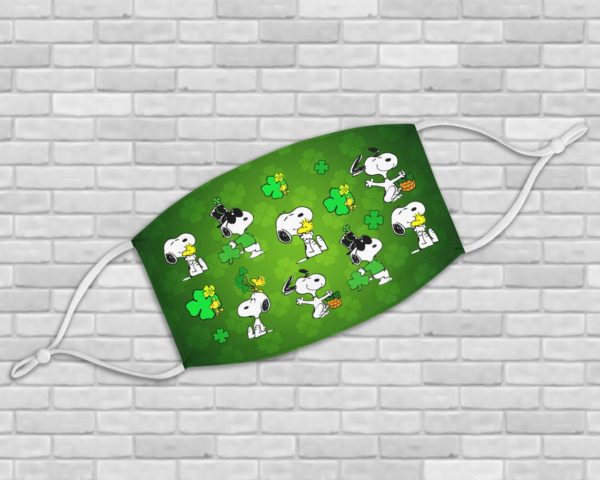 Peanuts Snoopy Happy St Patrick’s Day Face Mask