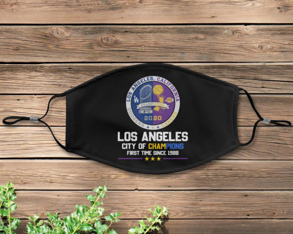 Los Angeles City Of Champions First Time Since 1988 Face Mask Cover