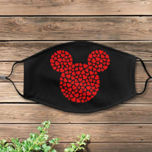 Mickey Valentine Happy Valentine Day Face Mask Cover