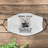 Personal Stalker Dachshund Black Face Mask Cover