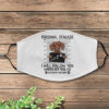 Personal Stalker Dachshund Black Face Mask Cover